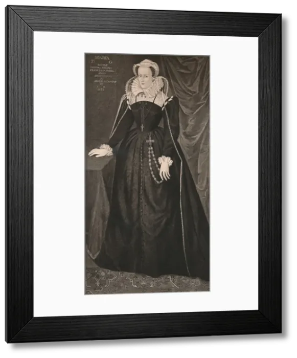 Framed Print : Mary, Queen of Scots, c16th century, (1904) Framed Print : Mary, Queen of Scots, c16th century, (1904)