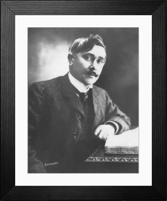Framed Print : Maeterlinck, c1893. Artist: Aaron Gerschel Framed Print : Maeterlinck, c1893. Artist: Aaron Gerschel