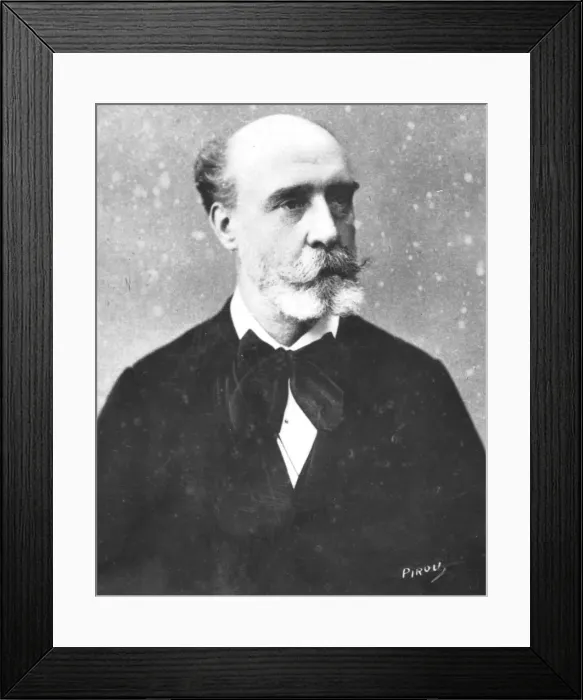Framed Print : Marquis De Vogue, c1893. Artist: Eugene Pirou Framed Print : Marquis De Vogue, c1893. Artist: Eugene Pirou