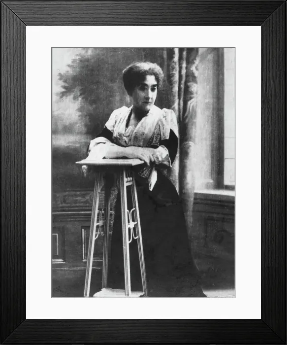 Framed Print : Madame De Peyrebrune. c1893 Framed Print : Madame De Peyrebrune. c1893