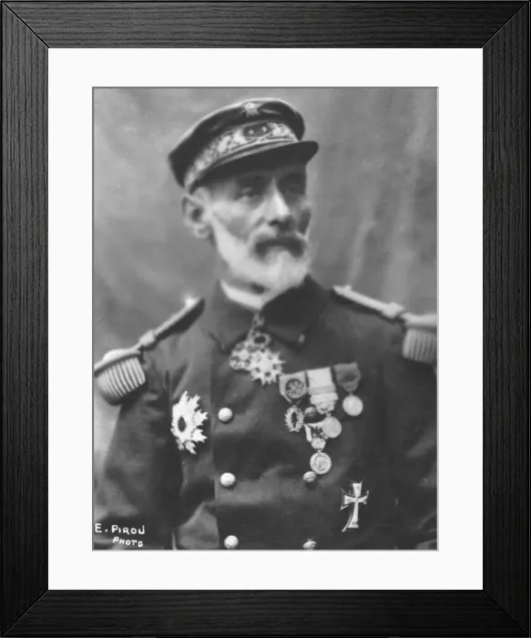 Framed Print : Amiral Courrejolles, c1893. Artist: Eugene Pirou Framed Print : Amiral Courrejolles, c1893. Artist: Eugene Pirou