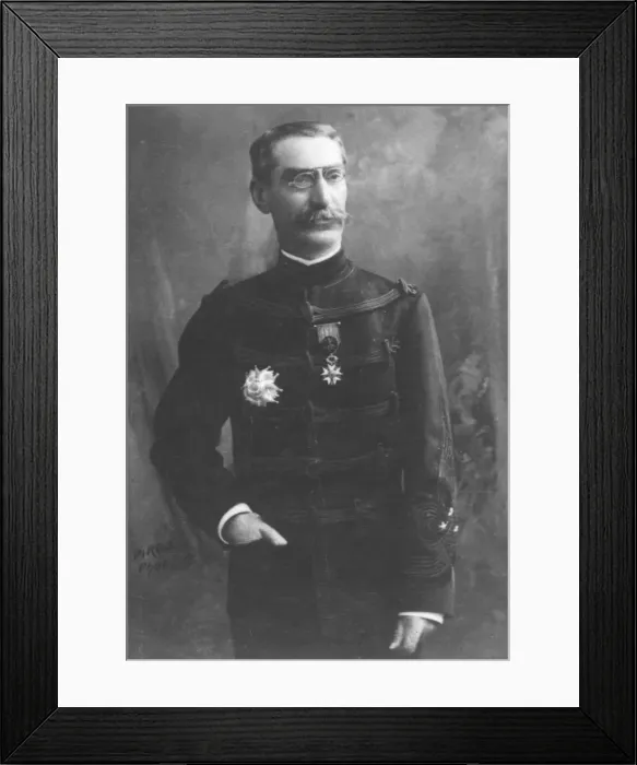 Framed Print : General Gallieni, c1893. Artist: Eugene Pirou Framed Print : General Gallieni, c1893. Artist: Eugene Pirou