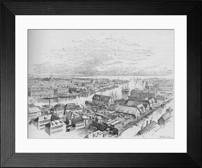 Framed Print : Copenhagen, 1902. Artist: Robert Randoll Framed Print : Copenhagen, 1902. Artist: Robert Randoll