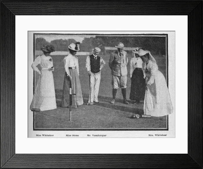 Framed Print : The Croquet Tournament at Southampton, 1900. Artist: Stuart Framed Print : The Croquet Tournament at Southampton, 1900. Artist: Stuart