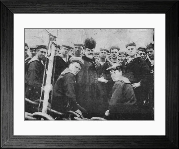Framed Print : The Mother of the Navy seeing the boys off to China, 1900. Artist: Cribb Framed Print : The Mother of the Navy seeing the boys off to China, 1900. Artist: Cribb