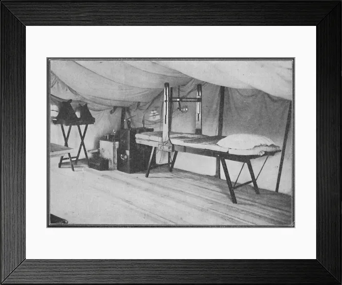 Framed Print : Interior of a Portland field hospital during the Boer War in South Africa, 1900. Artist: Anthony Bowlby Framed Print : Interior of a Portland field hospital during the Boer War in South Africa, 1900. Artist: Anthony Bowlby