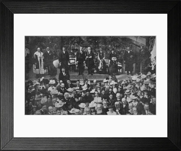 Framed Print : Lord Strathcona Opening the Free Church Bazaar in his Native Town of Forres, 1900 Framed Print : Lord Strathcona Opening the Free Church Bazaar in his Native Town of Forres, 1900