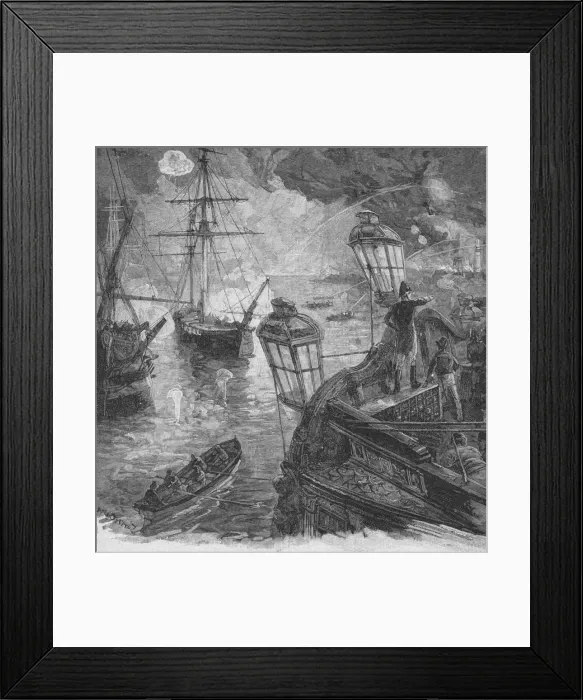 Framed Print : Sir Richard Strachan Kept Up For Several Hours A Tremendous Cannonade, 1902 Framed Print : Sir Richard Strachan Kept Up For Several Hours A Tremendous Cannonade, 1902