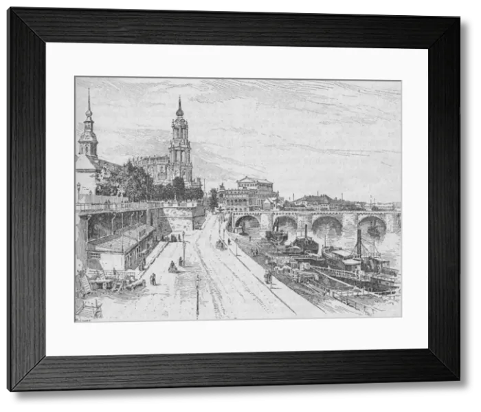 Framed Print : Dresden, 1902. Artist: Alfred Jones Framed Print : Dresden, 1902. Artist: Alfred Jones