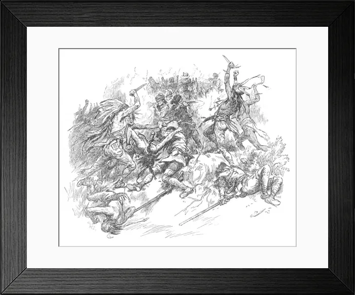 Framed Print : Sprang Out of the Morass and Flew at the Throats of the Renowned Riflemen, 1902 Framed Print : Sprang Out of the Morass and Flew at the Throats of the Renowned Riflemen, 1902