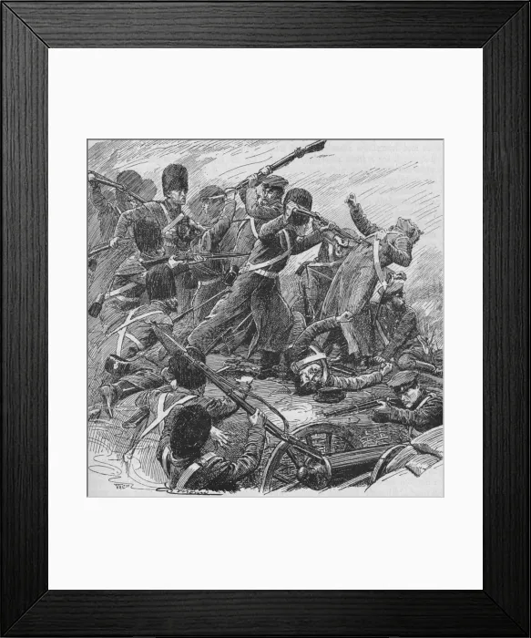 Framed Print : Once More The Guards Returned, And With Irresistible Energy Drove Them Out, 1902 Framed Print : Once More The Guards Returned, And With Irresistible Energy Drove Them Out, 1902