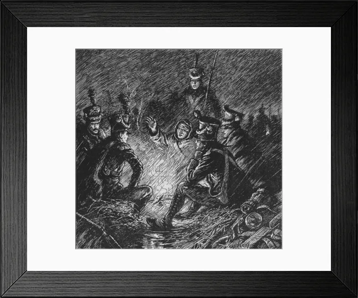 Framed Print : Both French and Allies Bivouacked in Mud and Water, 1902. Artist: Paul Hardy Framed Print : Both French and Allies Bivouacked in Mud and Water, 1902. Artist: Paul Hardy