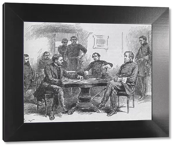General Grant Reading The Terms of Surrender, 1895, (1902). Artist: Gordon Frederick Browne