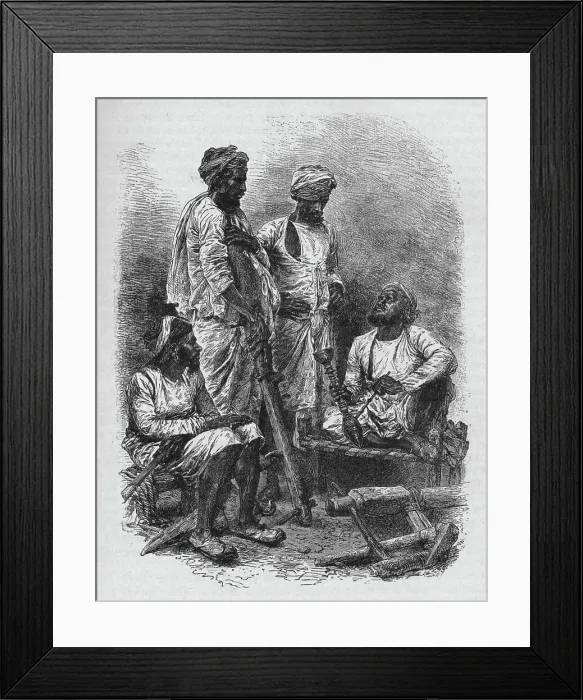 Framed Print : A Group of Jats, 1902 Framed Print : A Group of Jats, 1902
