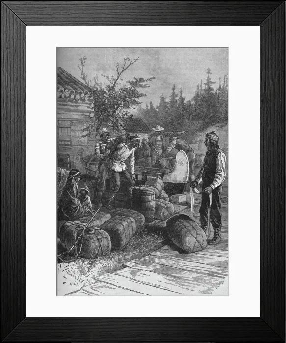 Framed Print : A Hudson Bay Companys Post, 1902 Framed Print : A Hudson Bay Companys Post, 1902