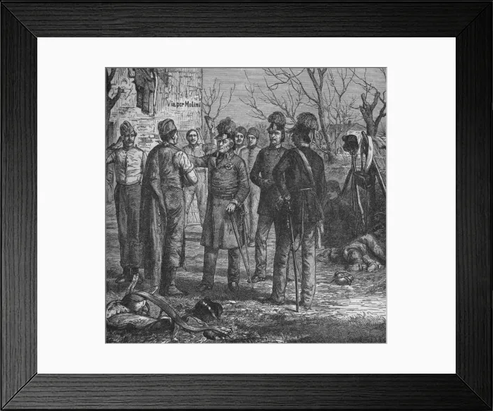 Framed Print : Marshal Radetzky After The Battle of Novara, 1902