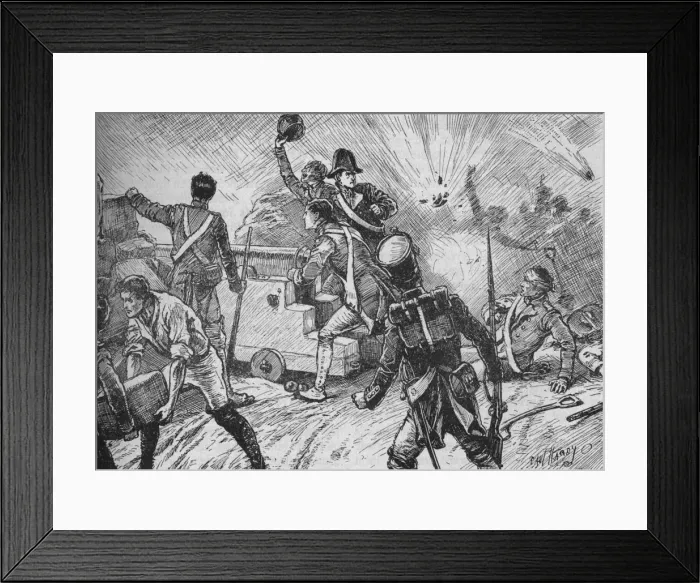 Framed Print : The Garrison Met The Bombardment Bravely, 1902. Artist: Paul Hardy Framed Print : The Garrison Met The Bombardment Bravely, 1902. Artist: Paul Hardy