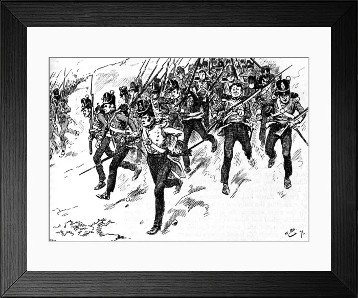 Framed Print : Dilkess Brigade of Guards Came Up, 1896, (1902). Artist: Gordon Frederick Browne Framed Print : Dilkess Brigade of Guards Came Up, 1896, (1902). Artist: Gordon Frederick Browne