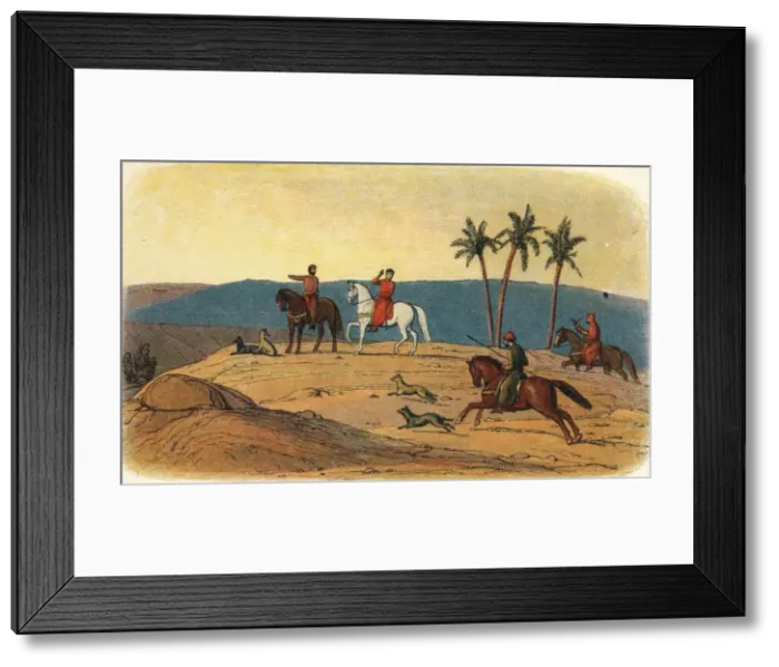 Framed Print : Richard refuses to look upon the Holy City, 1192 (1864). Artist: James William Edmund Doyle