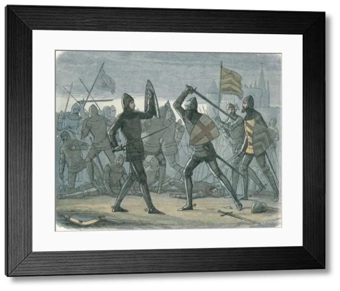 Framed Print : The relief of Calais, 1864. Artist: James William Edmund Doyle Framed Print : The relief of Calais, 1864. Artist: James William Edmund Doyle