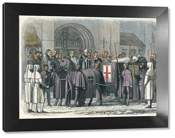 The body of Richard brought to St. Paul s, 1400 (1864). Artists: James William Edmund Doyle, King Richard II