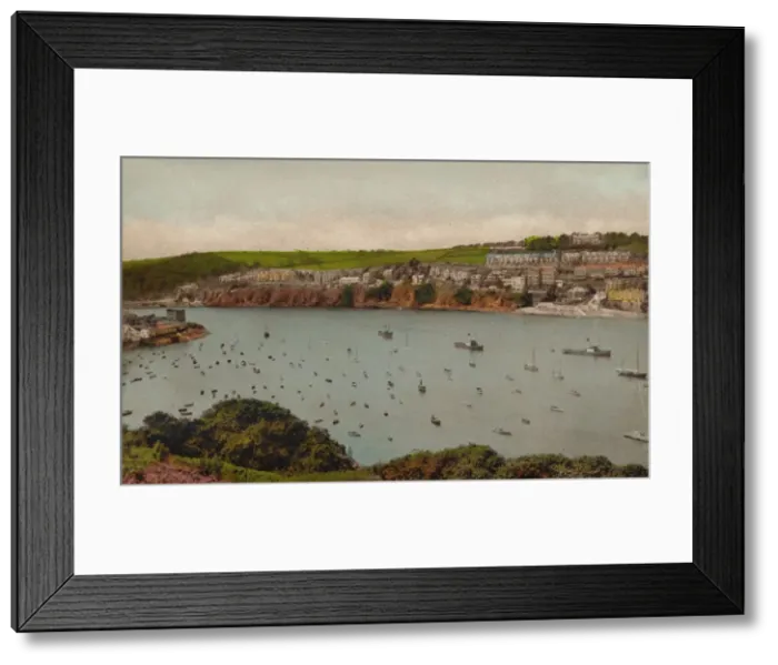 Framed Print : Fowey from Polruan, c1930 Framed Print : Fowey from Polruan, c1930