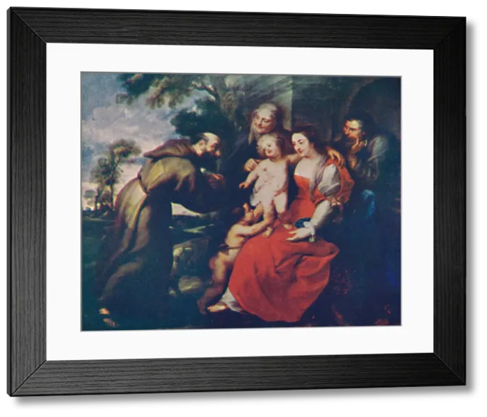 Framed Print : The Holy Family with Saints Francis and Anne and the Infant Saint John the Baptist, c1630. (c1935) Artist: Peter Paul Rubens Framed Print : The Holy Family with Saints Francis and Anne and the Infant Saint John the Baptist, c1630. (c1935) Artist: Peter Paul Rubens