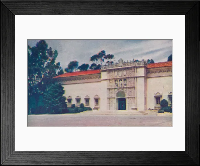 Framed Print : The Imposing Doorway of Fine Arts Gallery, c1935 Framed Print : The Imposing Doorway of Fine Arts Gallery, c1935