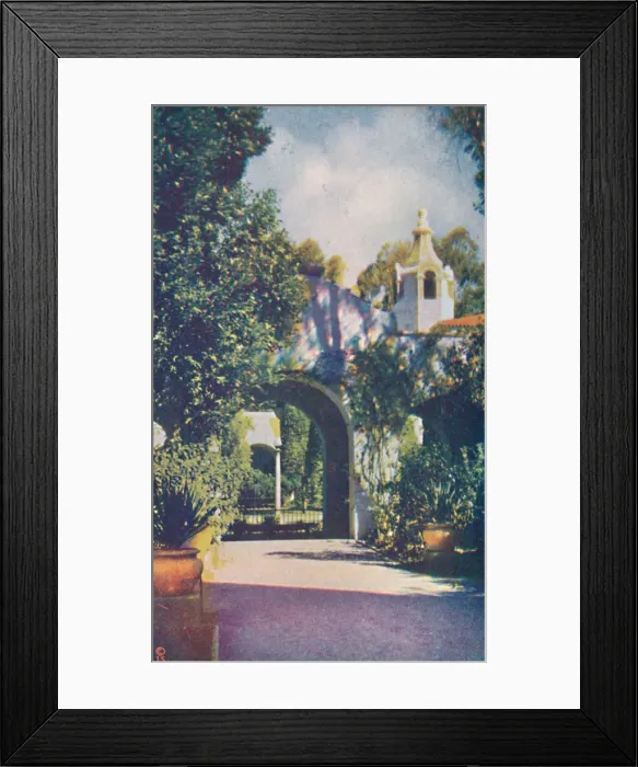 Framed Print : Patio of the Palace of Photography. c1935 Framed Print : Patio of the Palace of Photography. c1935