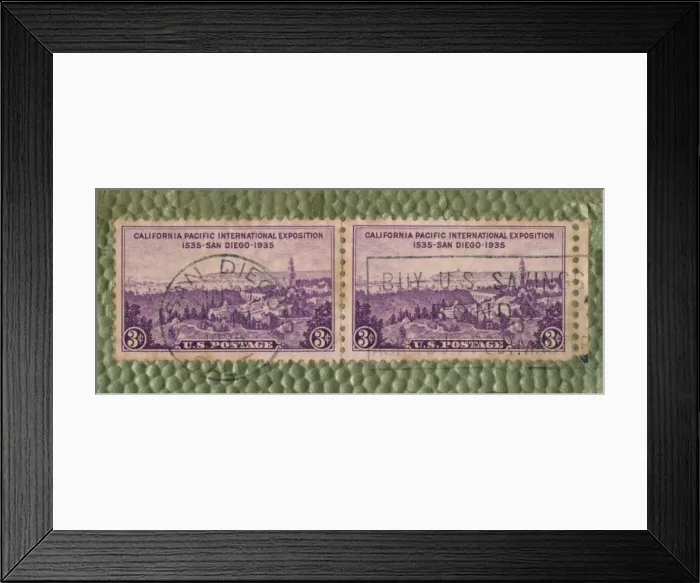 Framed Print : California Pacific International Exposition - U. S. Postage Stamp, c1935 Framed Print : California Pacific International Exposition - U. S. Postage Stamp, c1935