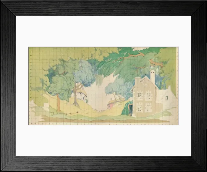 Framed Print : Stage Setting for The Faithful Shepherdess, c1927. Artist: Norman Wilkinson of Four Oaks Framed Print : Stage Setting for The Faithful Shepherdess, c1927. Artist: Norman Wilkinson of Four Oaks