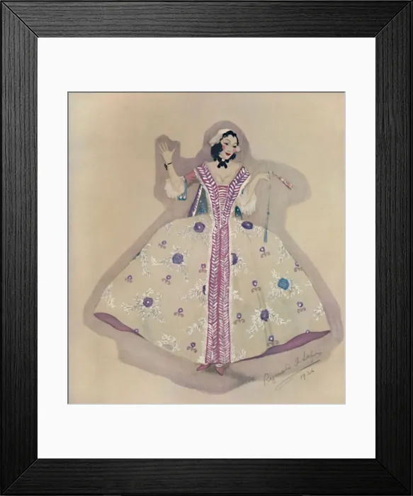 Framed Print : Costume Design, 1926, (1927). Artist: Reginald Leefe Framed Print : Costume Design, 1926, (1927). Artist: Reginald Leefe