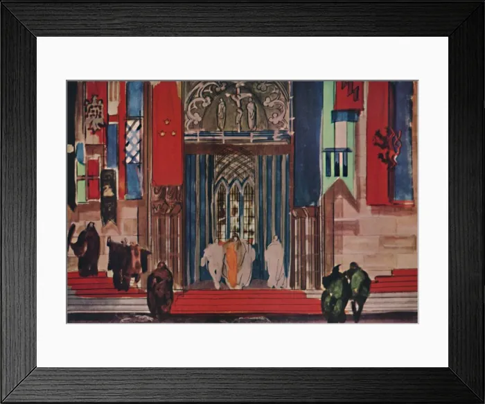 Framed Print : Design for Stage Setting, c1927. Artist: Alexander Baranowsky Framed Print : Design for Stage Setting, c1927. Artist: Alexander Baranowsky