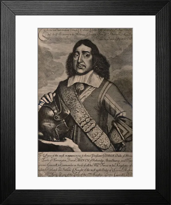 Framed Print : George Monck, 1st Duke of Albemarle, English soldier and statesman, 17th century (1894). Artist: Robert Gaywood Framed Print : George Monck, 1st Duke of Albemarle, English soldier and statesman, 17th century (1894). Artist: Robert Gaywood