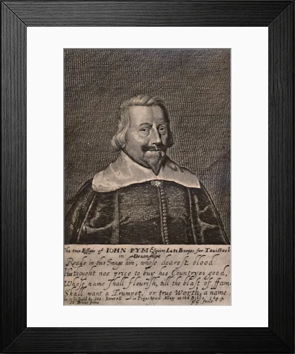 Framed Print : John Pym, English Parliamentarian politician, c1644 (1894). Artist: George Glover Framed Print : John Pym, English Parliamentarian politician, c1644 (1894). Artist: George Glover