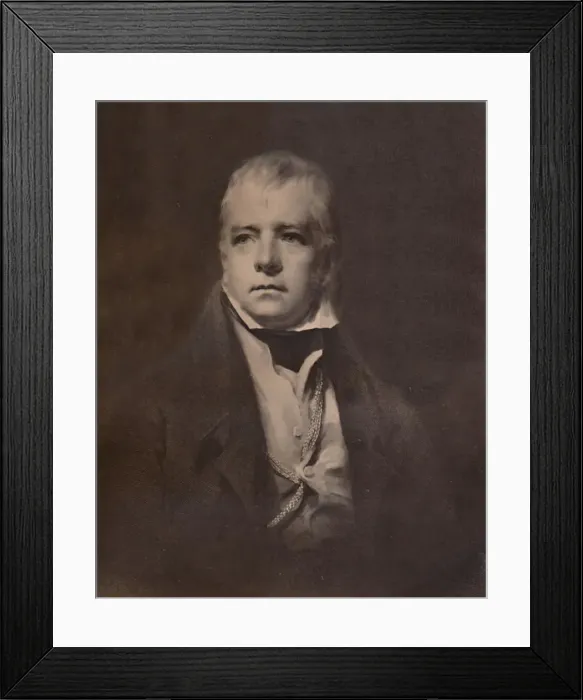 Framed Print : Sir Walter Scott, Scottish novelist and poet, c1826 (1894). Artist: William Walker Framed Print : Sir Walter Scott, Scottish novelist and poet, c1826 (1894). Artist: William Walker