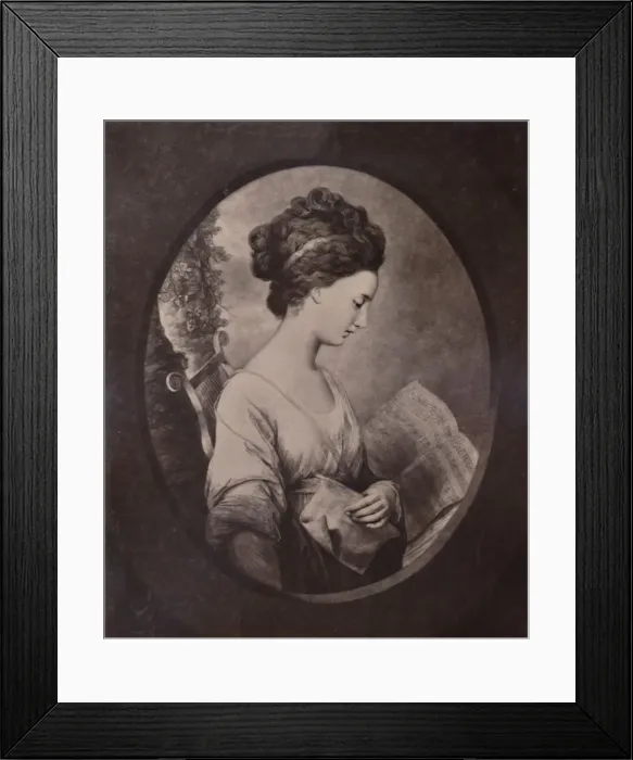 Framed Print : Miss Elizabeth Stephenson, afterwards Countess of Mexborough, late 18th century (1894). Artist: William Dickinson Framed Print : Miss Elizabeth Stephenson, afterwards Countess of Mexborough, late 18th century (1894). Artist: William Dickinson