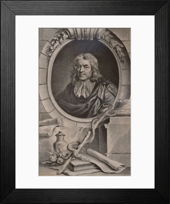 Framed Print : Thomas Sydenham, English physician, c1747 (1894). Artist: Jacobus Houbraken Framed Print : Thomas Sydenham, English physician, c1747 (1894). Artist: Jacobus Houbraken
