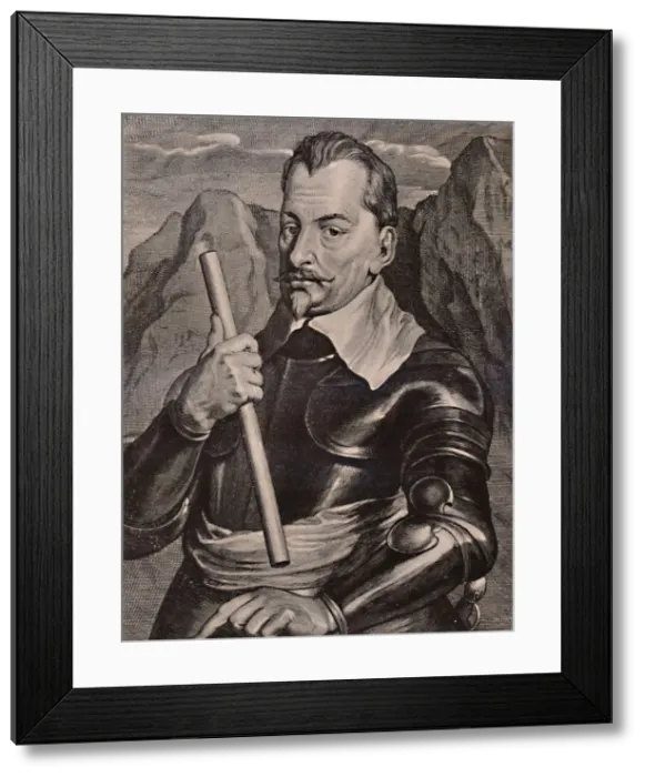 Framed Print : Albrecht von Wallenstein, Bohemian general, 17th century (1894). Artist: Pieter de Jode II Framed Print : Albrecht von Wallenstein, Bohemian general, 17th century (1894). Artist: Pieter de Jode II