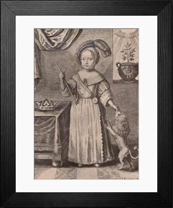 Framed Print : King William III of Great Britain and Ireland as a Boy, 18th century (1894). Artist: A Sivordtsma Framed Print : King William III of Great Britain and Ireland as a Boy, 18th century (1894). Artist: A Sivordtsma