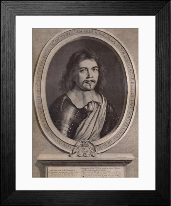 Framed Print : Frederic Maurice de la Tour d Auvergne, Duke of Bouillon, French soldier, 17th century (1894). Artist: Robert Nanteuil Framed Print : Frederic Maurice de la Tour d Auvergne, Duke of Bouillon, French soldier, 17th century (1894). Artist: Robert Nanteuil