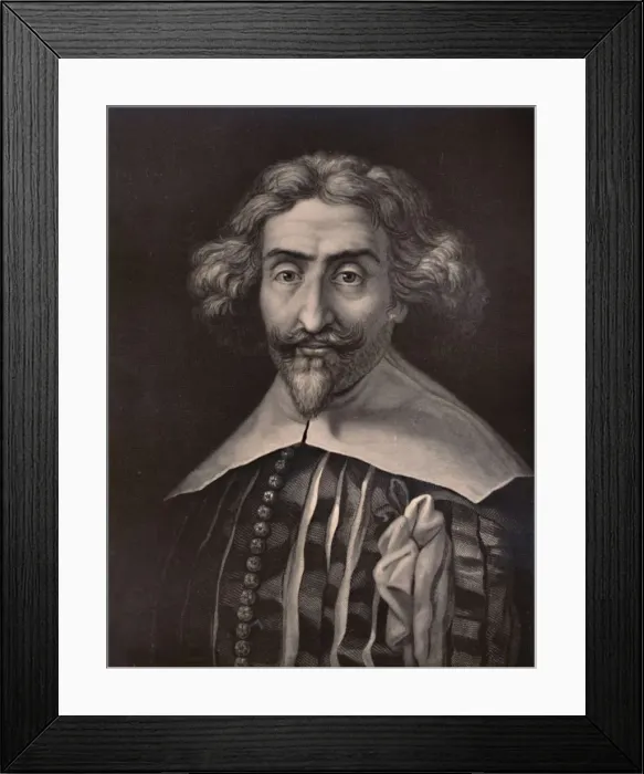 Framed Print : Miguel de Cervantes, Spanish author, 19th century (1894). Artist: Nicolas-Auguste Leisnier Framed Print : Miguel de Cervantes, Spanish author, 19th century (1894). Artist: Nicolas-Auguste Leisnier