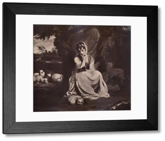 Framed Print : Frances Anne Crewe, Lady Crewe, as St Genevieve, c1773 (1894). Artist: Thomas Watson Framed Print : Frances Anne Crewe, Lady Crewe, as St Genevieve, c1773 (1894). Artist: Thomas Watson