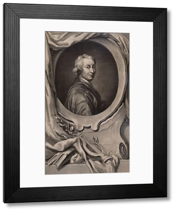 Framed Print : John Dryden, English poet and dramatist, c1743 (1894). Artist: Jacobus Houbraken Framed Print : John Dryden, English poet and dramatist, c1743 (1894). Artist: Jacobus Houbraken