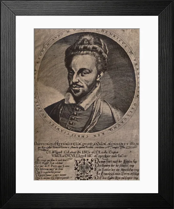 Framed Print : Henry III, King of France, c16th century (1894) Framed Print : Henry III, King of France, c16th century (1894)