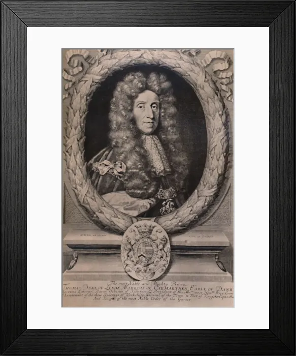 Framed Print : Thomas Osborne, 1st Duke of Leeds, English statesman, c1694 (1894). Artist: Robert White Framed Print : Thomas Osborne, 1st Duke of Leeds, English statesman, c1694 (1894). Artist: Robert White