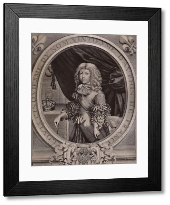 Framed Print : Louis of France, Grand Dauphin, as a child 17th century (1894). Artist: Nicolas de Larmessin II Framed Print : Louis of France, Grand Dauphin, as a child 17th century (1894). Artist: Nicolas de Larmessin II