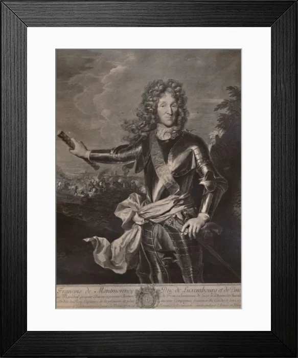 Framed Print : Francois Henri de Montmorency-Boutteville, Duke of Luxembourg, French general, c17th century (1894). Artist: Cornelis Vermeulen Framed Print : Francois Henri de Montmorency-Boutteville, Duke of Luxembourg, French general, c17th century (1894). Artist: Cornelis Vermeulen