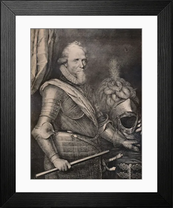 Framed Print : Maurice of Nassau, Prince of Orange, early 17th century (1894). Artist: Jan Muller Framed Print : Maurice of Nassau, Prince of Orange, early 17th century (1894). Artist: Jan Muller