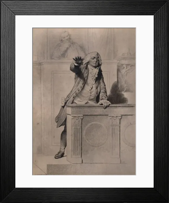 Framed Print : Honore Gabriel Riqueti, Count of Mirabeau, French revolutionary leader 19th century (1894). Artist: Louis-Pierre Henriquel-Dupont Framed Print : Honore Gabriel Riqueti, Count of Mirabeau, French revolutionary leader 19th century (1894). Artist: Louis-Pierre Henriquel-Dupont